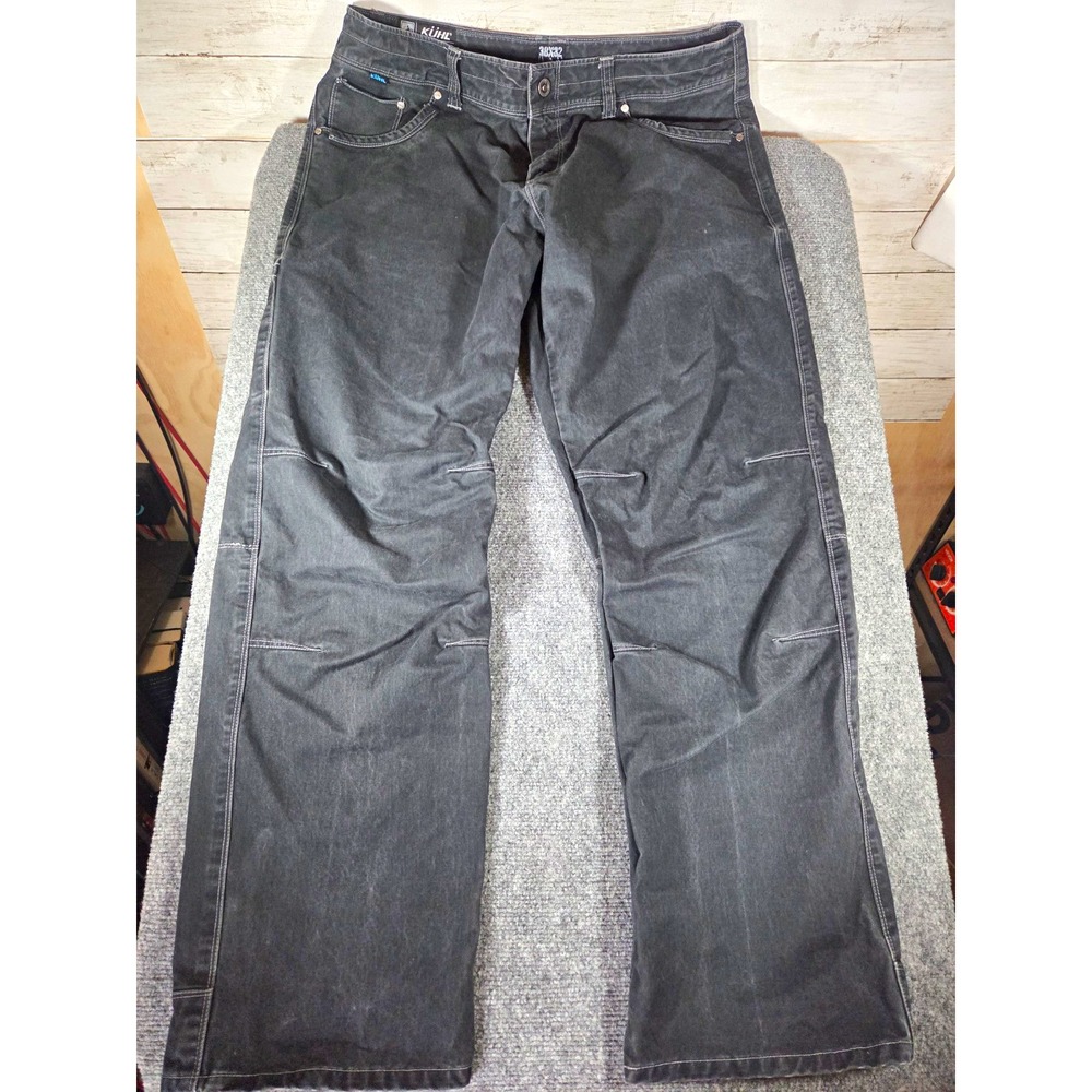 KÜHL Rydr Crag Series Men's 38x32 Gray Work Pants Articulated Knees